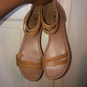 tan sandals